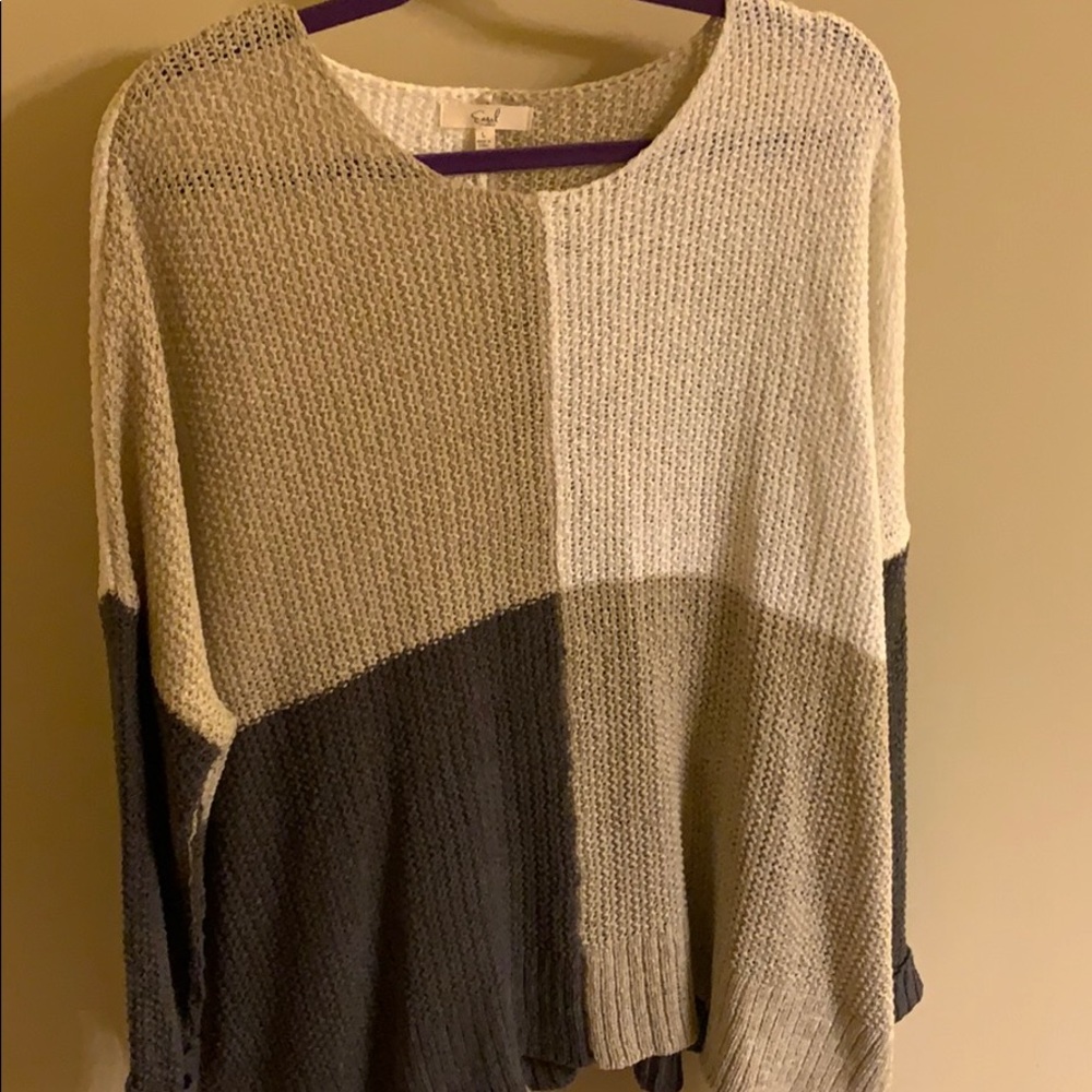Easel Color Block Sweater